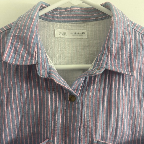 ZARA Textured Button Down Shirt - Picture 3 of 3